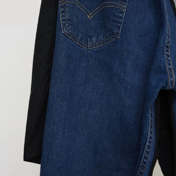 画像5: BODYSONG.　REMODELED DENIM BAG ＋ LAYERED TRAINING PT　BLACK (5)