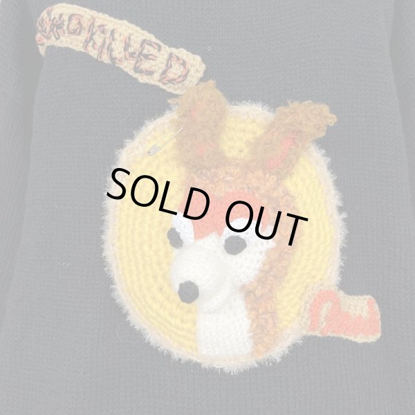 画像2: KIDILL 24AW　KL871 BAMBI HAND KNITTED SWEATER　BLACK (2)