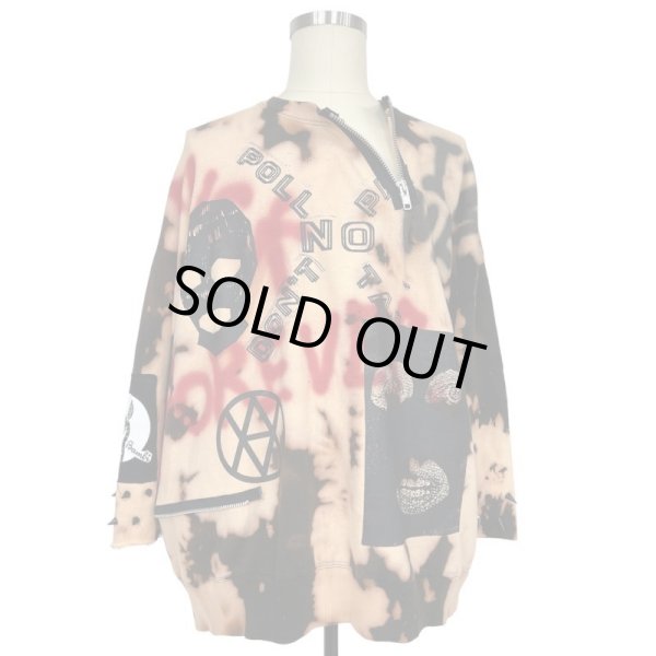 画像3: KIDILL 24AW　KL872 CUSTOMIZED JAMIE REID PULLOVER SWEAT　BLEACH BLACK (3)