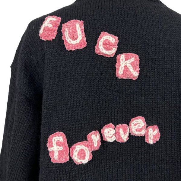 画像4: KIDILL 24AW KL871 BAMBI HAND KNITTED SWEATER BLACK (4)