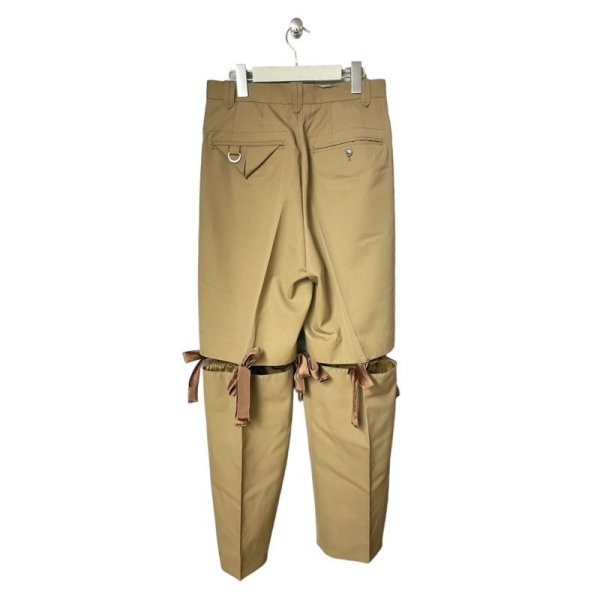 画像3: BASEMARK WOOL RIBBON PANTS BEIGE (3)