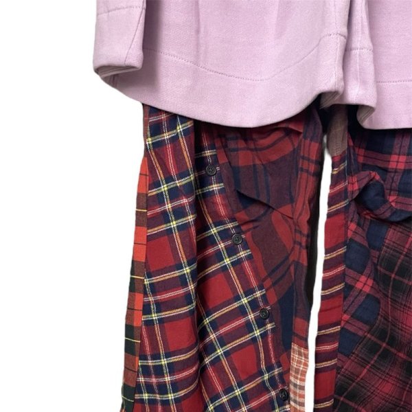 画像2: BASEMARK　REMAKE LAYERED PANTS　PINK (2)