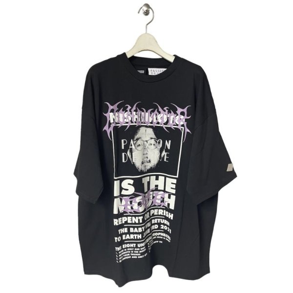 画像1: el conductorH　×NISHIMOTO IS THE MOUTH COTTON CLASSIC T-SHIRT　BK (1)
