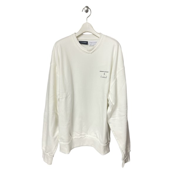 画像2: el conductorH　×NISHIMOTO IS THE MOUTH COTTON CLASSIC CREWNECK SWEATER　WHT (2)