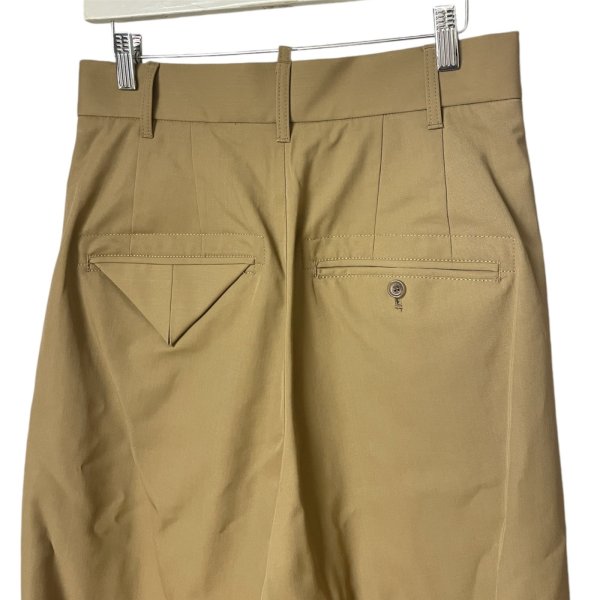 画像5: BASEMARK　WOOL HALF TUCKED PANTS　BEIGE (5)