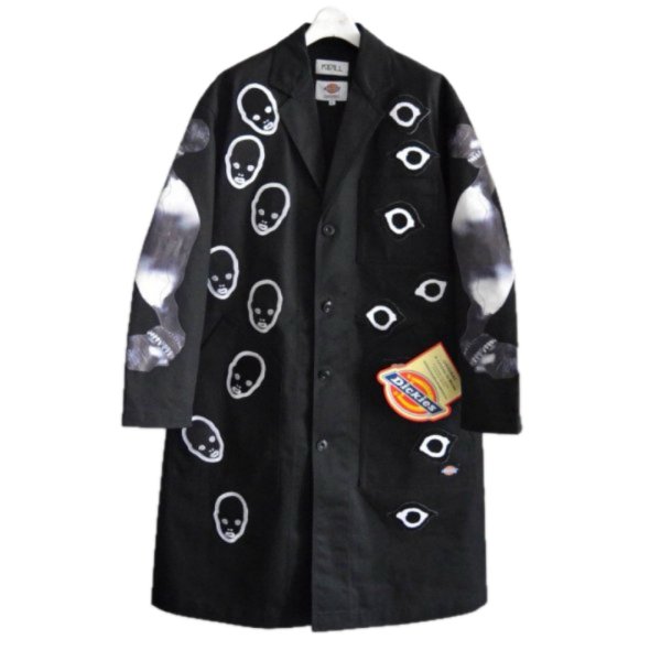 画像1: KIDILL ×Dickes Chester Coat black (1)