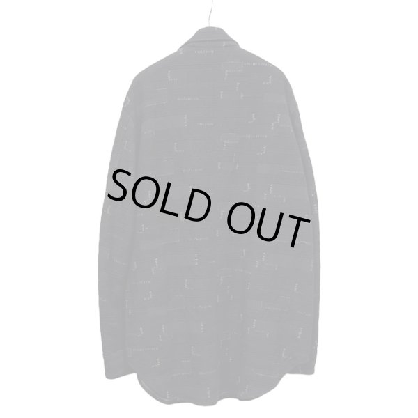 画像2: Azuma.　CRAST JACQUARD HELI CREW SHIRT　BLACK (2)