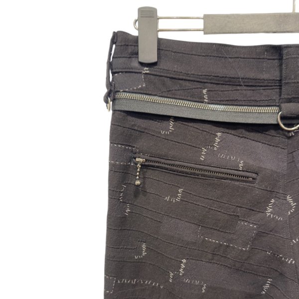 画像4: Azuma.　CRAST JACQUARD PANTS　BLACK (4)