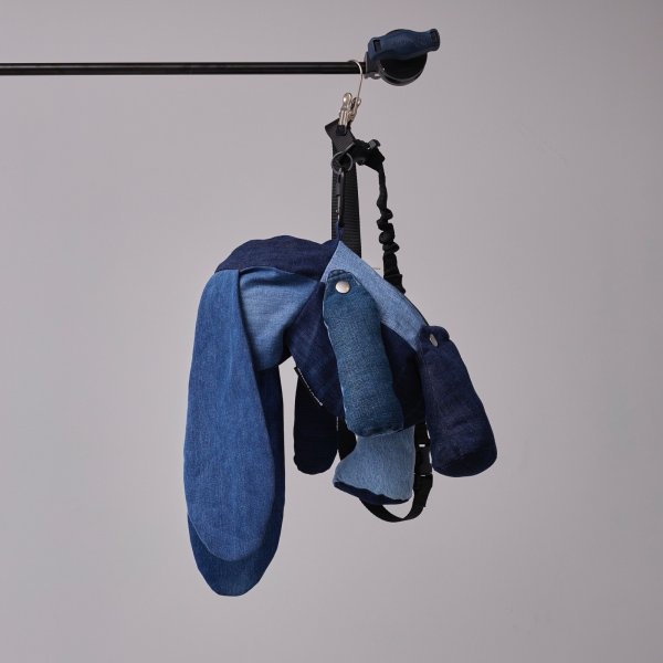 画像1: BODYSONG.  25SS　VINTAGE CLOTHING RECONSTRUCTION BAG! (RABBIT　NAVY (1)