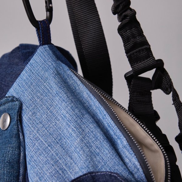 画像3: BODYSONG.  25SS VINTAGE CLOTHING RECONSTRUCTION BAG! (RABBIT NAVY (3)