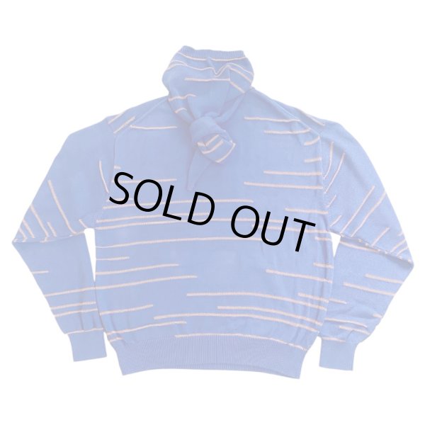 画像2: LIBRIO MENDONÇA　KNIT HOODIE　BLUE (2)