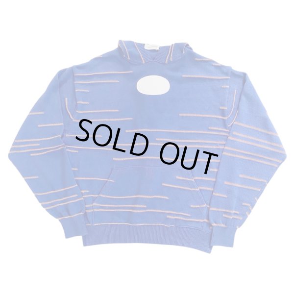 画像1: LIBRIO MENDONÇA　KNIT HOODIE　BLUE (1)