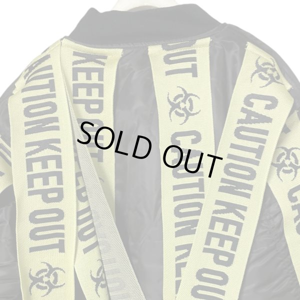 画像5: beauty:beast　LOGO TAPE RE-MAKE BOMBER JACKET　BLACK (5)