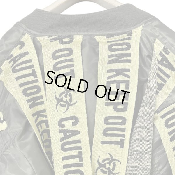 画像5: beauty:beast　LOGO TAPE RE-MAKE BOMBER JACKET　KHAKI (5)