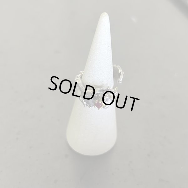 画像2: HOASHI YUSUKE　カエルの王様/リング　シルバー/ルビー (2)