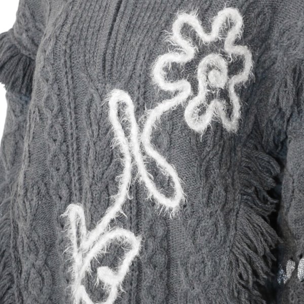 画像5: rurumu: 24AW　sailor collar half zip-up sweater　gray (5)