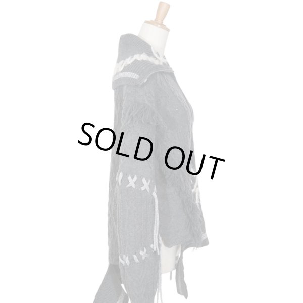 画像2: rurumu: 24AW　sailor collar half zip-up sweater　gray (2)