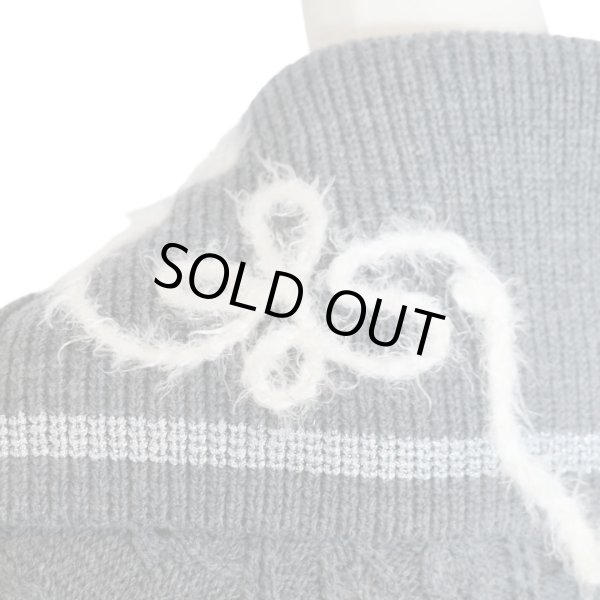 画像7: rurumu: 24AW　sailor collar half zip-up sweater　gray (7)