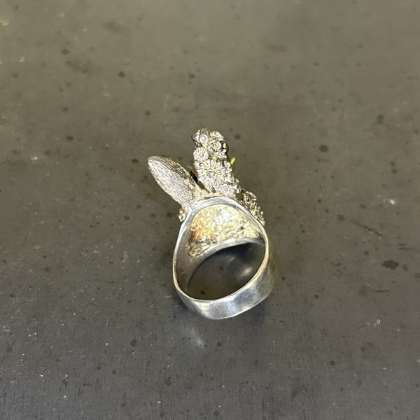 画像4: HOASHI YUSUKE　ジャッカロープ/リング　シルバー角ピンク(銅) (4)