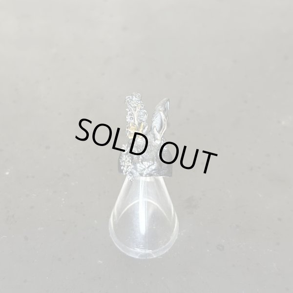 画像2: HOASHI YUSUKE　 ジャッカロープ/リング　シルバー黒　角シルバー (2)