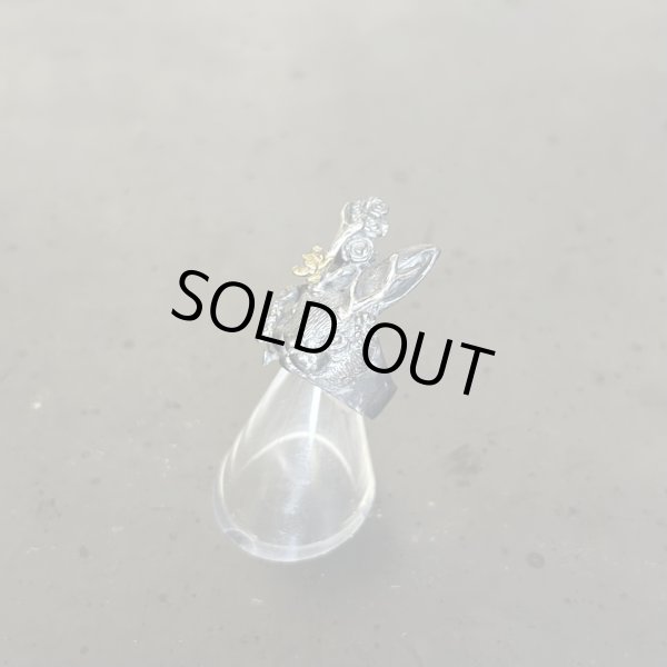 画像3: HOASHI YUSUKE　 ジャッカロープ/リング　シルバー黒　角シルバー (3)