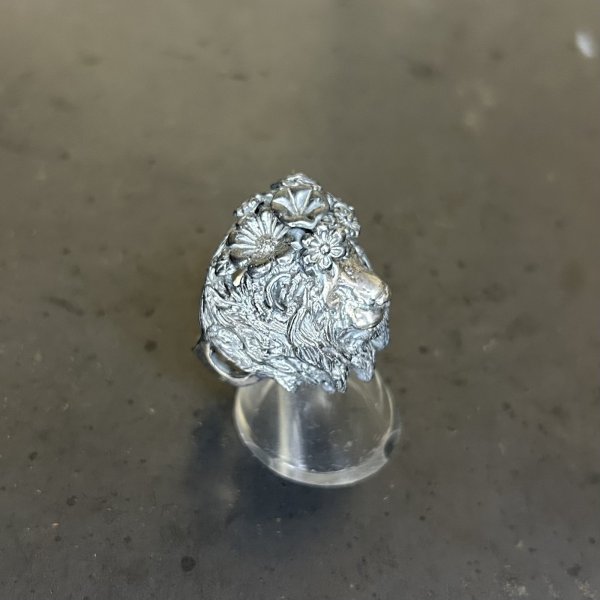 画像2: HOASHI YUSUKE　JOY頭から花が咲いたライオン/リング (2)