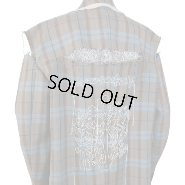 画像6: rurumu: 24AW　Ainsel embroidery cut out jacket　smoky blue (6)