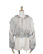 画像1: rurumu: 24AW　Ainsel applique gradation hoodie　ivory (1)