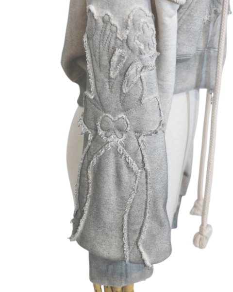 画像6: rurumu: 24AW Ainsel applique gradation hoodie ivory (6)