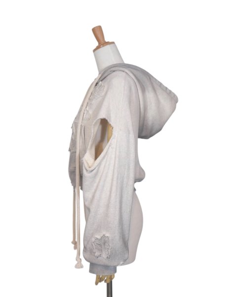 画像3: rurumu: 24AW Ainsel applique gradation hoodie ivory (3)