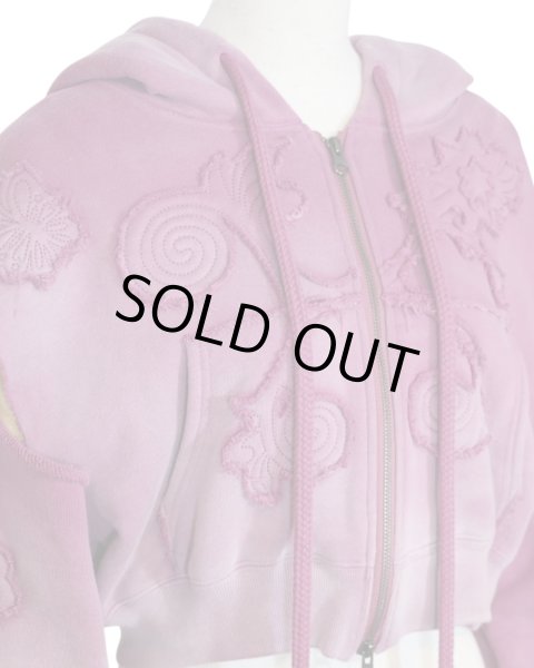 画像5: rurumu: 24AW Ainsel applique gradation hoodie magenta (5)