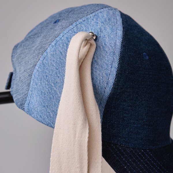 画像3: BODYSONG. 25SS　VINTAGE DENIM PATCHWORK CAP　BLUE (3)