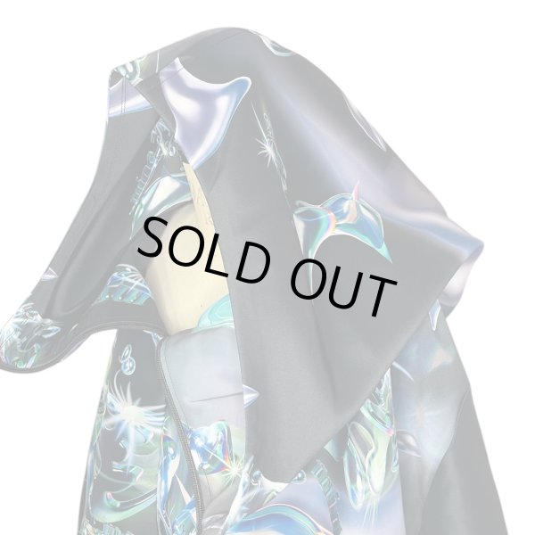 画像4: BALMUNG グラフィックハイネックビッグパーカー Black (4)