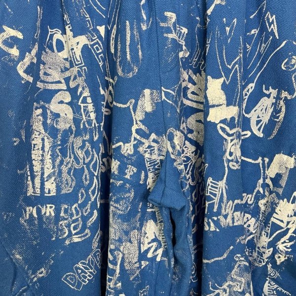 画像2: BASE MARK Simeon × Flil Wide Half Sweat BLUE (2)