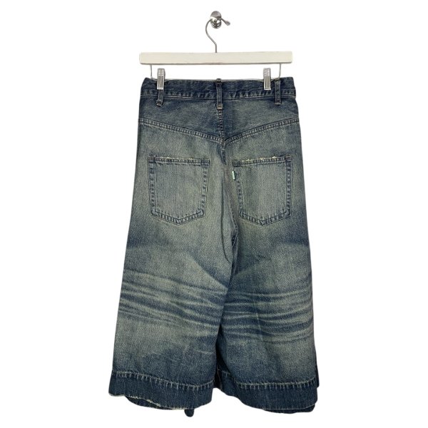 画像4: BASE MARK　Crash Wide Half Tucked DENIM　BLUE (4)
