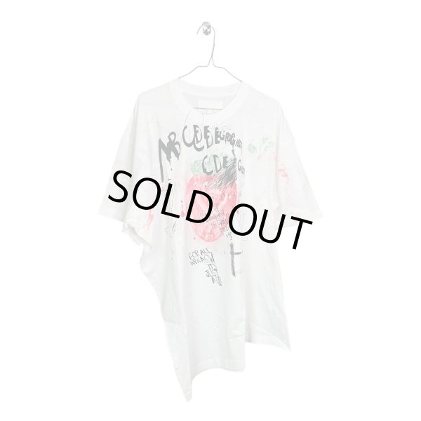 画像1: BASE MARK　SIMEON FARRAR × Asymmetry Tee　WHITE (1)