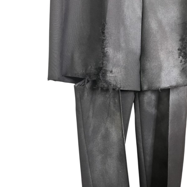 画像2: BASE MARK　Damage Wool Layered PT　BLACK (2)