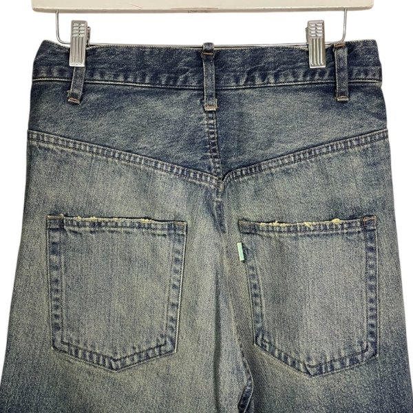 画像5: BASE MARK　Crash Wide Half Tucked DENIM　BLUE (5)
