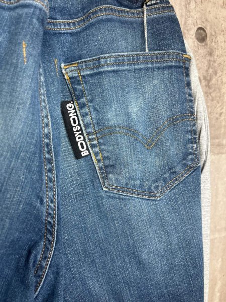 画像4: BODYSONG. 25SS W SHORTS/VINTAGE DENIM RECONSTRUCTION GRAY (4)