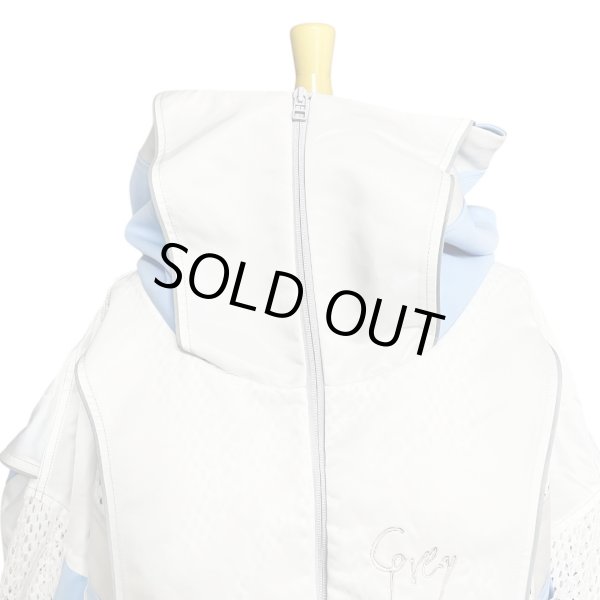 画像3: BALMUNG　ジャージ重ねハイネックビッグパーカー (AIR-B)　White (3)