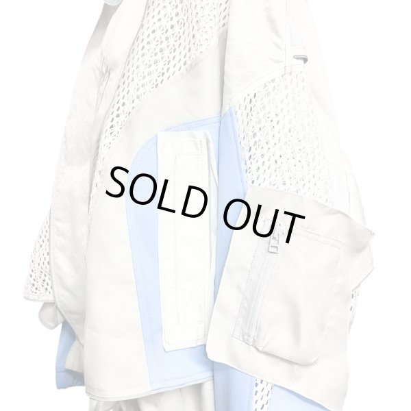 画像4: BALMUNG　ジャージ重ねハイネックビッグパーカー (AIR-B)　White (4)
