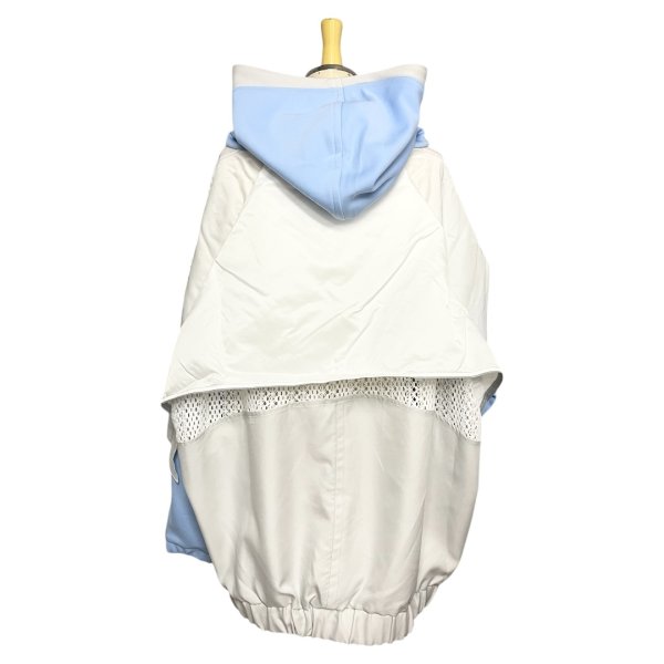 画像5: BALMUNG　ジャージ重ねハイネックビッグパーカー (AIR-B)　White (5)