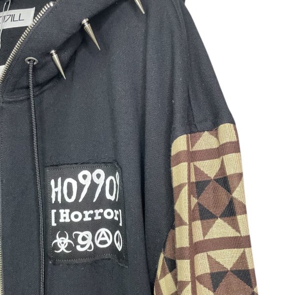 画像3: KIDILL 25SS KL927 BUNNY ZIP HOODIE HO99O9 COLLABORATION BLACK (3)