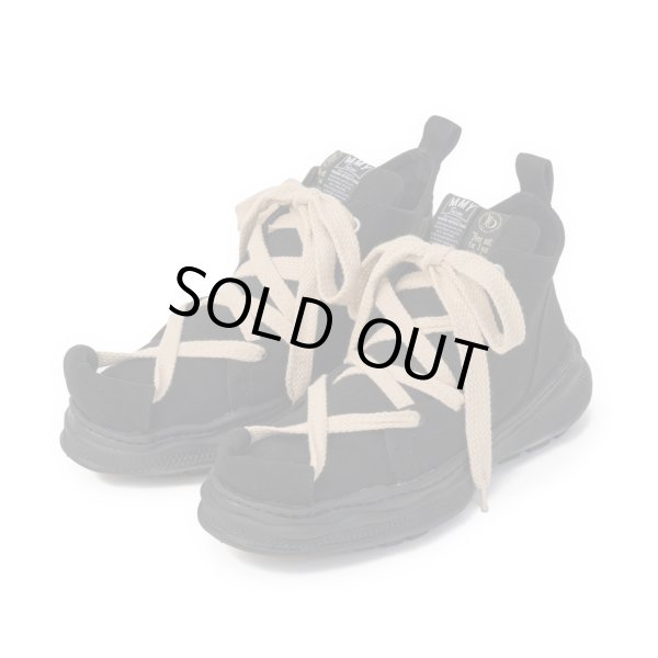 画像1: beauty:beast　ROLL-TONGUE STAINING SHOES feat. Maison MIHARA YASUHIRO (MID CUT) / BLACK ×BEIGE (1)