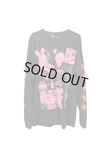 画像1: emary Ritual girl long T BLACK/PINK (1)