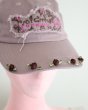 画像4: rurumu: 25SS plants embroidery logo cap grayish lavender (4)