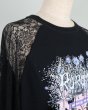 画像6: rurumu: 25SS lace raglan sleeve printed Tee black (6)