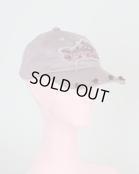 画像2: rurumu: 25SS plants embroidery logo cap grayish lavender (2)