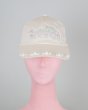 画像1: rurumu: 25SS plants embroidery logo cap  ivory (1)