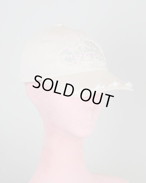 画像2: rurumu: 25SS plants embroidery logo cap  ivory (2)